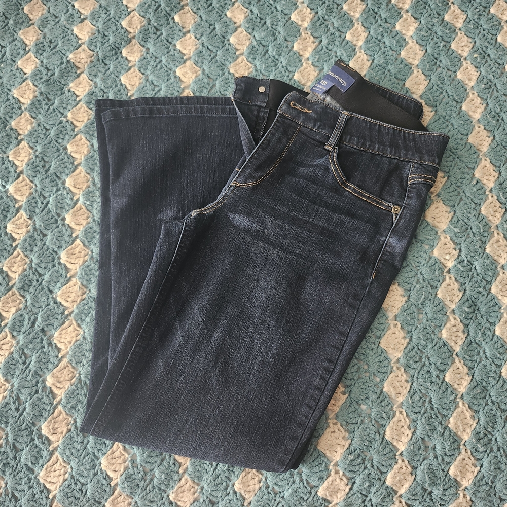 Democracy Blue Boot Cut Jeans with Classic Indigo Wash